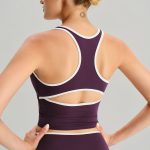 Purple V Neck Tank Top