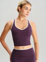 Purple V Neck Tank Top - Image 3