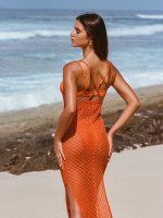 Orange Cover-up Dress - Image 5