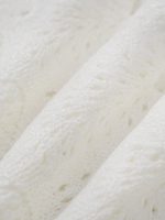 White Double-Layer Crochet Cover-Up Skirt - Image 8