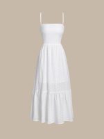 Cotton Backless Halter Beach Dress - Image 6