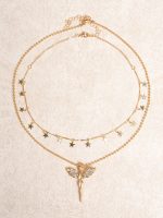 Gold Alloy Angel Pendant Necklace - Image 3