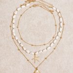 Gold Seashell Layered Necklace