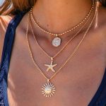 Gold Alloy Multi-Pendant Necklace