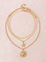 Layered Golden Sun Necklace - Image 2