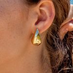 Gold Copper Earrings