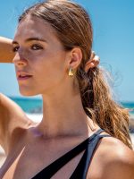 Gold Copper Earrings - Image 2