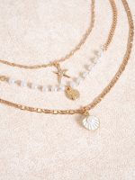 Gold Coastal Layered Necklace Set - Image 2