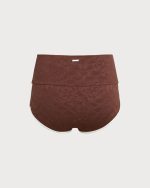 Dark Coffee Waistband Full-Coverage Surf Bottom - Image 2