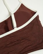 Dark Coffee Spaghetti Strap Crop - Image 4