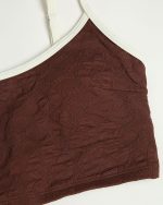 Dark Coffee Spaghetti Strap Crop - Image 3