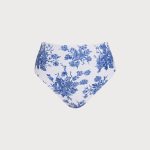 Blue Floral Full Coverage Surf Bottom