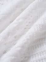 White Lace Slit Cover-Up Dress - Image 8
