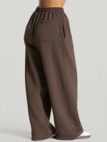 Dark Coffee Side Pockets Cotton Pants - Image 2
