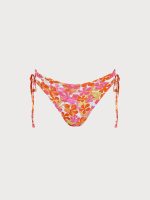 Print Tie Cutout Bikini Bottom - Image 5