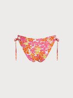Print Tie Cutout Bikini Bottom - Image 6