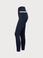 Navy High Waisted Pockets Leggings 26" - Image 8
