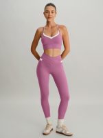 Pink High Waisted Pockets Leggings 26" - Image 5