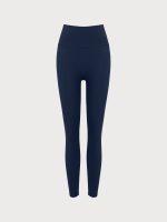 Navy Cut Out Leggings 24" - Image 9