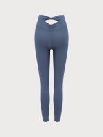 Blue Cut Out Leggings 24" - Image 9