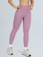Light Purple High Waisted Yoga Leggings 25" - Image 4