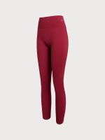 Wine Red Cut Out Leggings 24" - Image 7