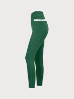 Green High Waisted Pockets Leggings 26" - Image 9