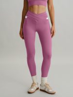 Pink High Waisted Pockets Leggings 26"