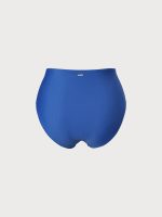 Blue Jacquard Plus Size Bikini Bottom - Image 6