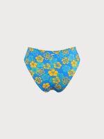 Floral Mid Cut Leg Plus Size Bikini Bottom - Image 6