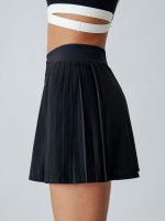 Black Pleated Tennis Skirt - Image 3