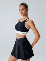 Black Pleated Tennis Skirt - Image 4