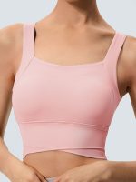Pink Criss-Cross Strappy Sports Bra
