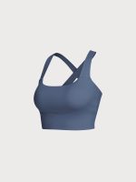 Blue Twist X-Cross Sports Bra - Light Support - Image 7