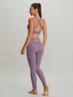 Purple Twist X-Cross Sports Bra - Light Support - Image 5