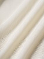 Cream Halter Neck Ruched Mesh Crop Top - Image 11