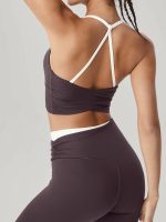 Purple Halter Sports Bra - Light Support