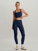 Navy Twist X-Cross Sports Bra - Light Support - Image 3