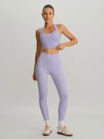Light Purple Twist X-Cross Sports Bra - Light Support - Image 5