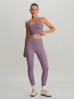 Purple Twist X-Cross Sports Bra - Light Support - Image 4