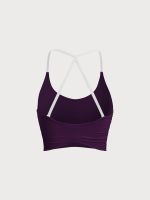 Purple Halter Sports Bra - Light Support - Image 7