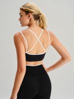 Black X Cross Sports Bra - Light Support - Image 2