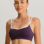 Purple X Cross Sports Bra - Light Support