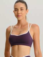 Purple X Cross Sports Bra - Light Support
