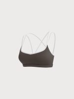 Dark Coffee X Cross Sports Bra - Light Support - Image 6