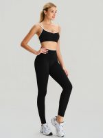 Black X Cross Sports Bra - Light Support - Image 5