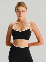 Black X Cross Sports Bra - Light Support - Image 3