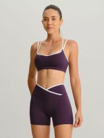 Purple X Cross Sports Bra - Light Support - Image 4