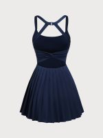 Navy Scoop-Neck Tennis Skirt - Image 10