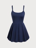 Navy Scoop-Neck Tennis Skirt - Image 8